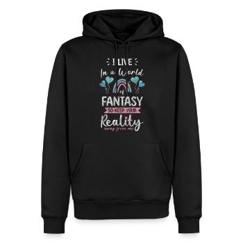 Elfe Kinder Jungen Tochter - Männer Premium Bio Hoodie - Schwarz - Vorne - Nico (187cm)