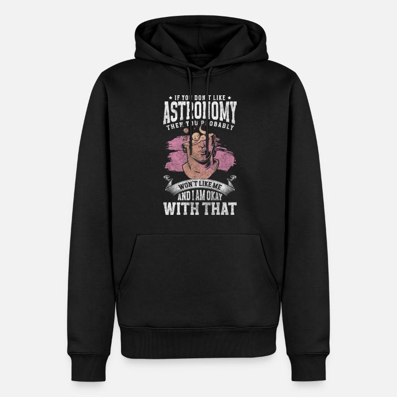 Télescope de l’Univers - Sweat à capuche Premium bio Homme - noir