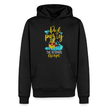 Pool Diving Recreation Water - Men’s Premium Organic Hoodie - black - Front - Nico (187cm)