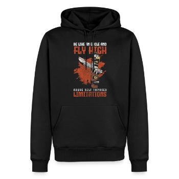 Ureinwohner Schamane Aztekisch - Männer Premium Bio Hoodie - Schwarz - Vorne - Nico (187cm)