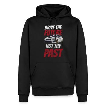 Elektroauto Umwelt Power Klimawandel - Männer Premium Bio Hoodie - Schwarz - Vorne - Nico (187cm)