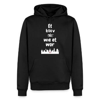 Karneval Köln Kölle Alaaf Kölsches Grundgesetz Fun - Sweat à capuche Premium bio Homme - noir - Devant - Nico (187cm)