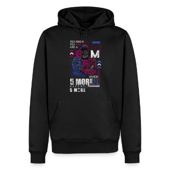 Manette de jeu Gaming Nerd - Sweat à capuche Premium bio Homme - noir - Devant - Nico (187cm)