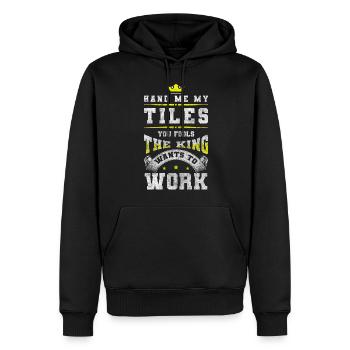 Artisan House Professional Apprentice - Men’s Premium Organic Hoodie - black - Front - Nico (187cm)