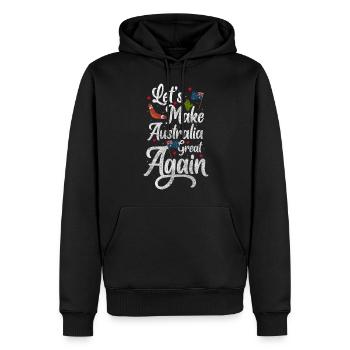 Des vacances dans l’Outback prêtes pour des vacances - Sweat à capuche Premium bio Homme - noir - Devant - Nico (187cm)