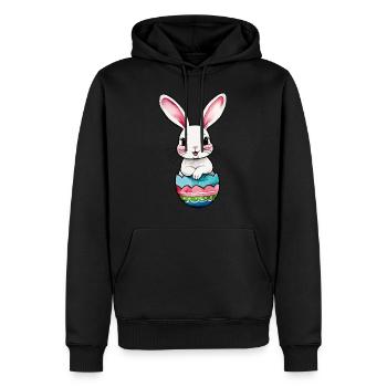 Easter Bunny Easter Watercolor - Men’s Premium Organic Hoodie - black - Front - Nico (187cm)