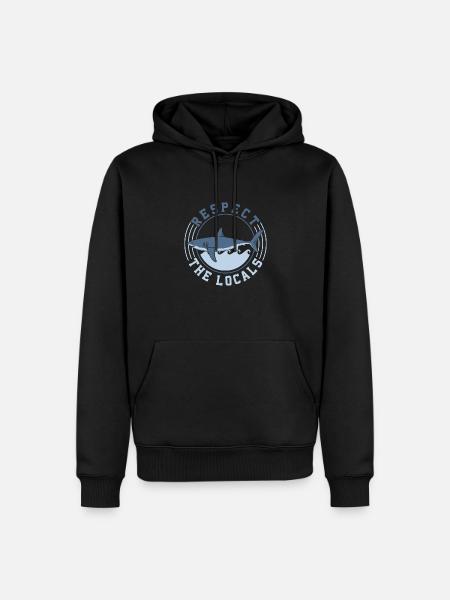 Respect The Locals - Männer Premium Bio Hoodie - Schwarz
