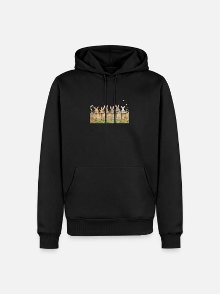 Bunny - Men’s Premium Organic Hoodie - black