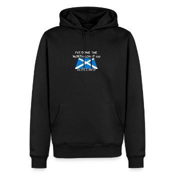 scotland north coast - Men’s Premium Organic Hoodie - black - Front - Nico (187cm)