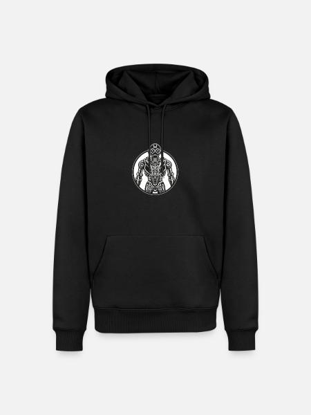 Robot - Sweat à capuche Premium bio Homme - noir