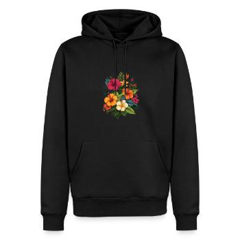 Floristin für eine Floristin - Männer Premium Bio Hoodie - Schwarz - Vorne - Nico (187cm)