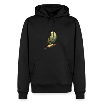 Wellensittich - Männer Premium Bio Hoodie - Schwarz - Vorne - Nico (187cm)