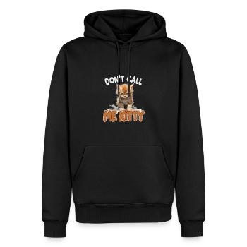 Don't Call Me Kitty - Männer Premium Bio Hoodie - Schwarz - Vorne - Nico (187cm)