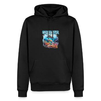 Taucher und Unterwasserfan für einen Fuchs Fan - Männer Premium Bio Hoodie - Schwarz - Vorne - Nico (187cm)