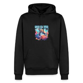 Taucher und Unterwasserfan für einen Fuchs Fan - Männer Premium Bio Hoodie - Schwarz - Vorne - Nico (187cm)