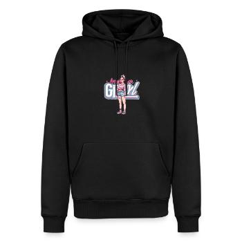 Patriotisches Amerikanisches Mädchen USA für - Männer Premium Bio Hoodie - Schwarz - Vorne - Nico (187cm)