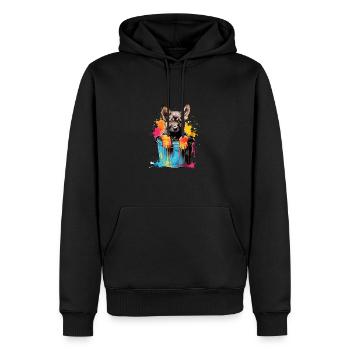 Deutscher Schäferhund Hund Hunderasse - Männer Premium Bio Hoodie - Schwarz - Vorne - Nico (187cm)
