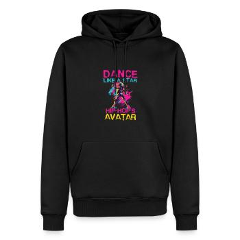 Dance Like A Star Hip Hop Avatar - Männer Premium Bio Hoodie - Schwarz - Vorne - Nico (187cm)