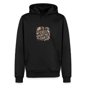 Fossil Hunter für einen Archäologe - Männer Premium Bio Hoodie - Schwarz - Vorne - Nico (187cm)
