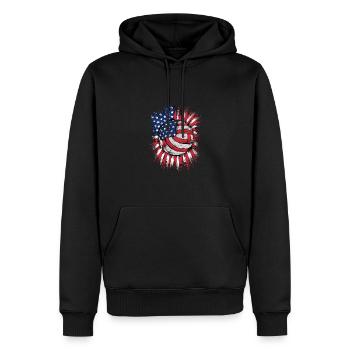 Volleyball USA Amerika - Männer Premium Bio Hoodie - Schwarz - Vorne - Nico (187cm)
