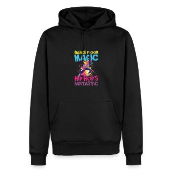 Dance Floor Magic Hip Hop's Fantastic - Männer Premium Bio Hoodie - Schwarz - Vorne - Nico (187cm)