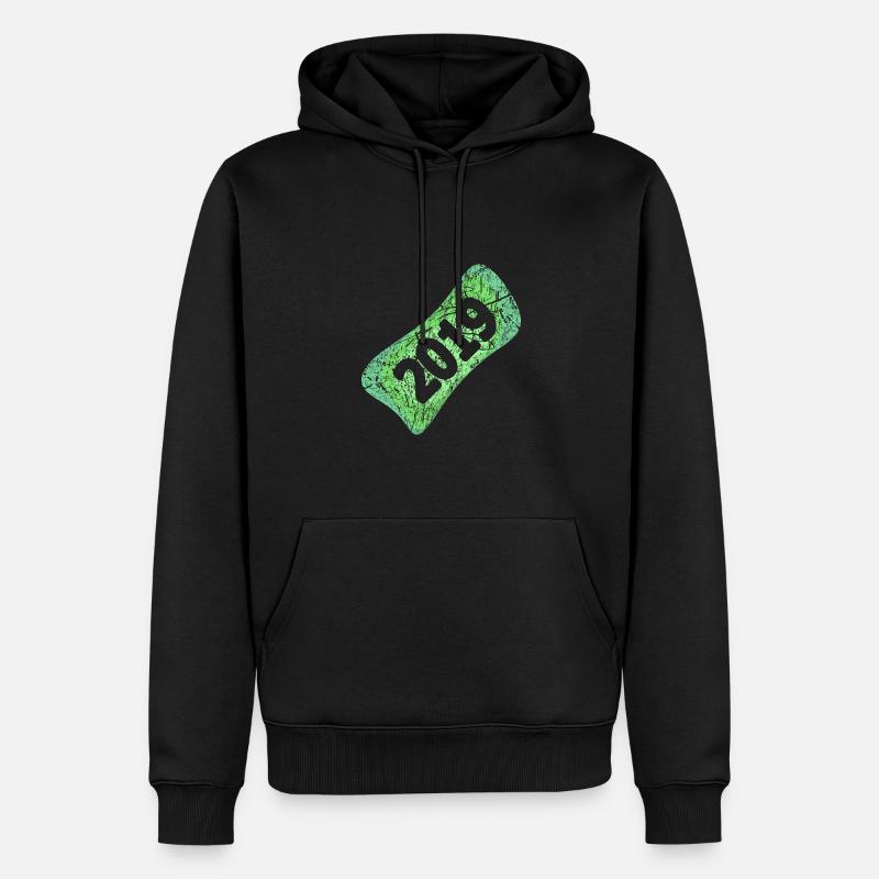 Witzig 2019 - Männer Premium Bio Hoodie - Schwarz