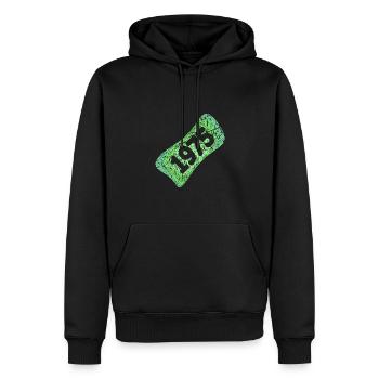 1975 - Men’s Premium Organic Hoodie - black - Front - Nico (187cm)