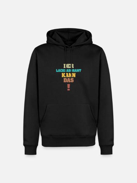 Geschenk für Lacklaborant - Männer Premium Bio Hoodie - Schwarz