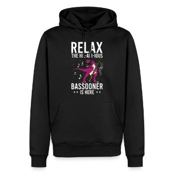 Fagottist für Fagottorchester und Fagottist - Männer Premium Bio Hoodie - Schwarz - Vorne - Nico (187cm)