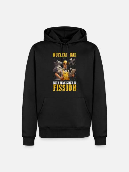 Kernenergie Spruch für Kernenergie - Männer Premium Bio Hoodie - Schwarz