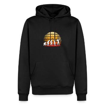 Bogenschießen Bogenschütze Bogensport - Männer Premium Bio Hoodie - Schwarz - Vorne - Nico (187cm)