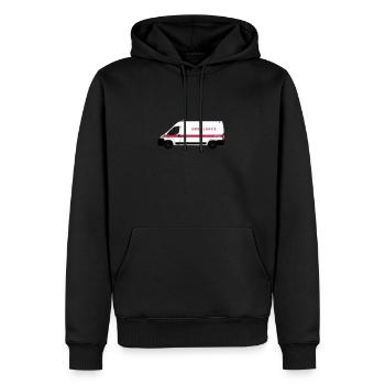 Ambulance - Sweat à capuche Premium bio Homme - noir - Devant - Nico (187cm)