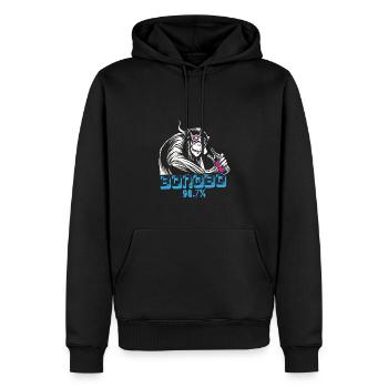 Lustiges Affe Schimpanse DNA - Männer Premium Bio Hoodie - Schwarz - Vorne - Nico (187cm)