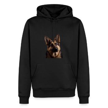 Cute Shepherd - Regarde dans mes yeux 2 - Sweat à capuche Premium bio Homme - noir - Devant - Nico (187cm)