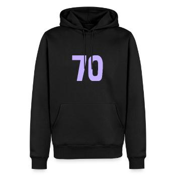ALLES GUTE ZUM GEBURTSTAG. ALLES GUTE ZUM GEBURTSTAG. JAHRESTAG. - Männer Premium Bio Hoodie - Schwarz - Vorne - Nico (187cm)