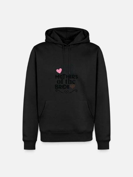 Mutter der Braut - Männer Premium Bio Hoodie - Schwarz