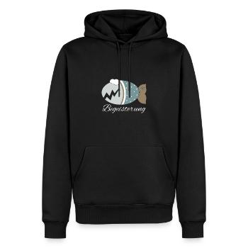 Kuschelfisch Zombiefisch Begeisterung - Männer Premium Bio Hoodie - Schwarz - Vorne - Nico (187cm)