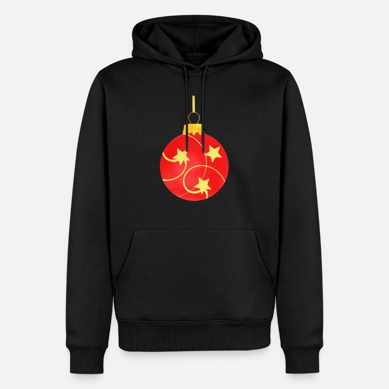 Weihnachtskugel Weihnachtsbaumkugel Weihnachten - Männer Premium Bio Hoodie - Schwarz