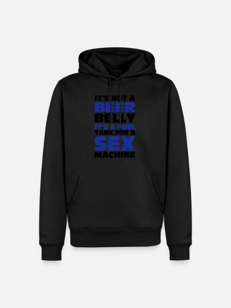 Beer Belly - Männer Premium Bio Hoodie - Schwarz
