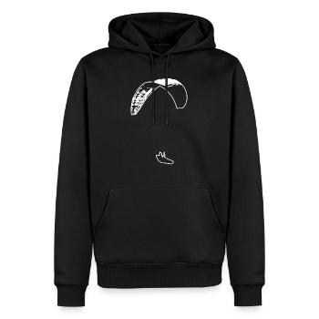 Paraglider Paraglider Paraglider Vector - Men’s Premium Organic Hoodie - black - Front - Nico (187cm)