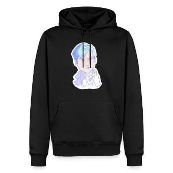 Pastel Man (Anime) - Männer Premium Bio Hoodie - Schwarz - Vorne - Nico (187cm)