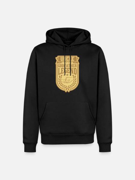 Uncle Godfather Legend Quote - Men’s Premium Organic Hoodie - black