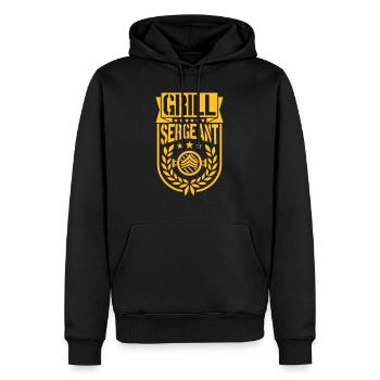 Grill Sergeant Barbecue Party Couronne de laurier - Sweat à capuche Premium bio Homme - noir - Devant - Nico (187cm)