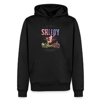Ski Boy - Männer Premium Bio Hoodie - Schwarz - Vorne - Nico (187cm)