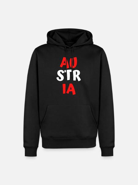 Austria - Men’s Premium Organic Hoodie - black