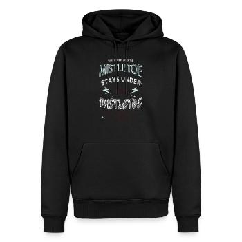 citation drôle de sapin de Noël dork - Sweat à capuche Premium bio Homme - noir - Devant - Nico (187cm)