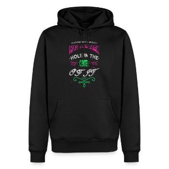 cool funny earth birthday birthday present - Men’s Premium Organic Hoodie - black - Front - Nico (187cm)