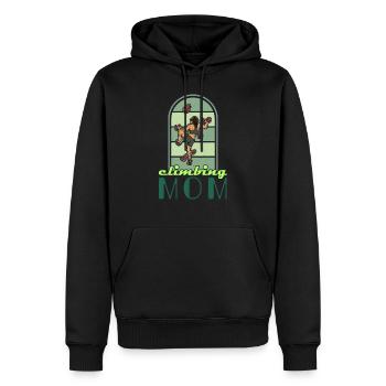 Bouldering Climbing Sports Gym Wall - Men’s Premium Organic Hoodie - black - Front - Nico (187cm)
