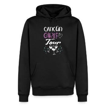 Cancun Girls Tour - Sweat à capuche Premium bio Homme - noir - Devant - Nico (187cm)