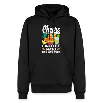 Cheers to Cinco de Mayo from Down Under - Männer Premium Bio Hoodie - Schwarz - Vorne - Nico (187cm)